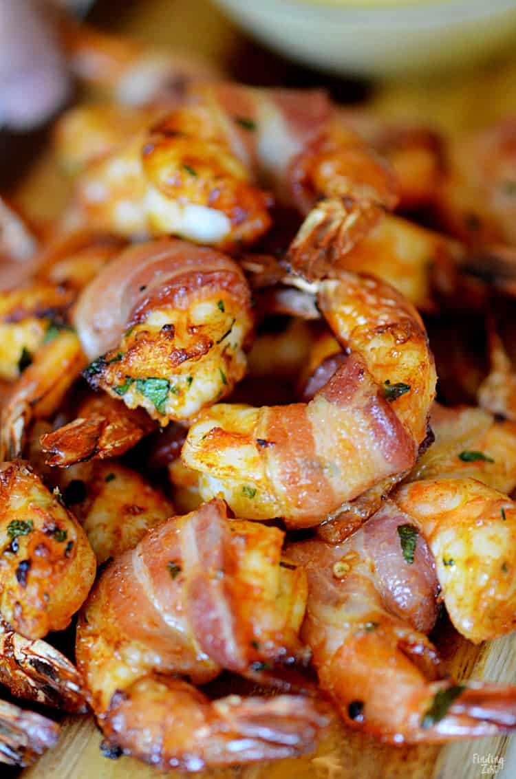 Air Fryer Bacon-Wrapped Shrimp