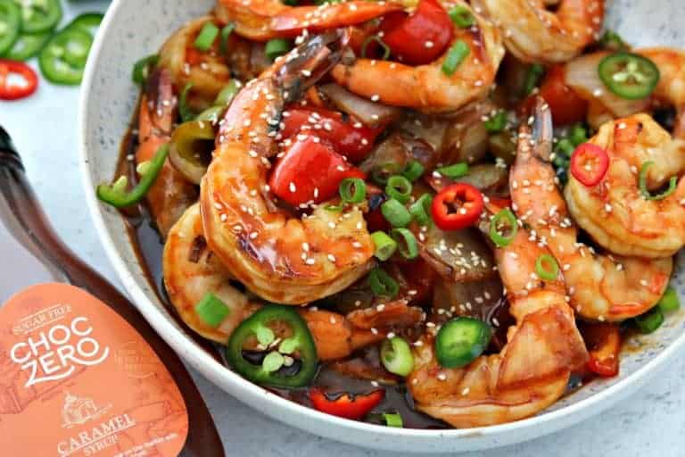 Low-Carb Sweet and Sour Shrimp