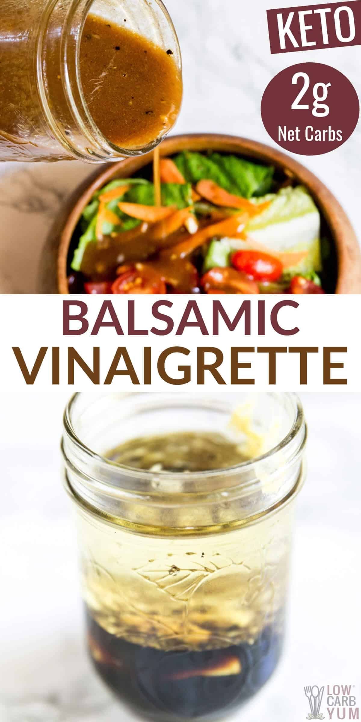 balsamic vinaigrette salad dressing pinterest image