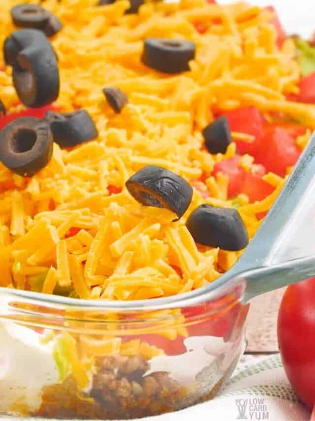 Layered Taco Dip with Ground Beef