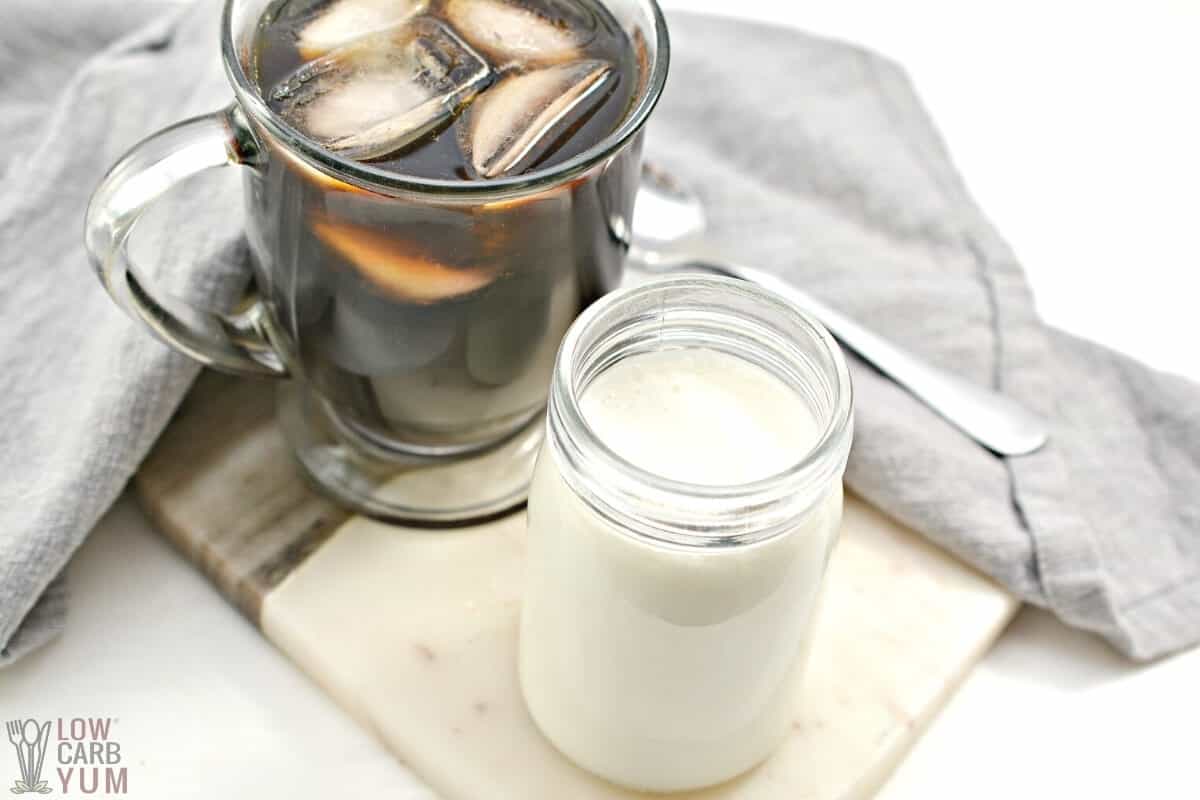 Keto Coffee Creamer Easy SugarFree Recipe Low Carb Yum