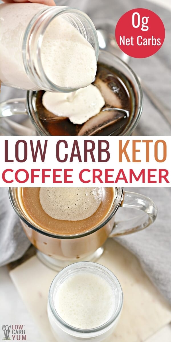low carb keto coffee creamer pinterest image