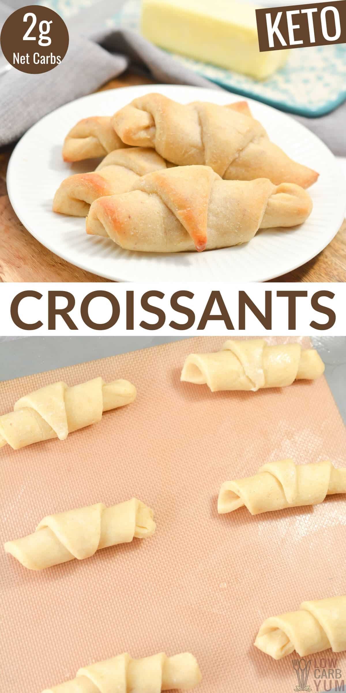 keto croissants pinterest image