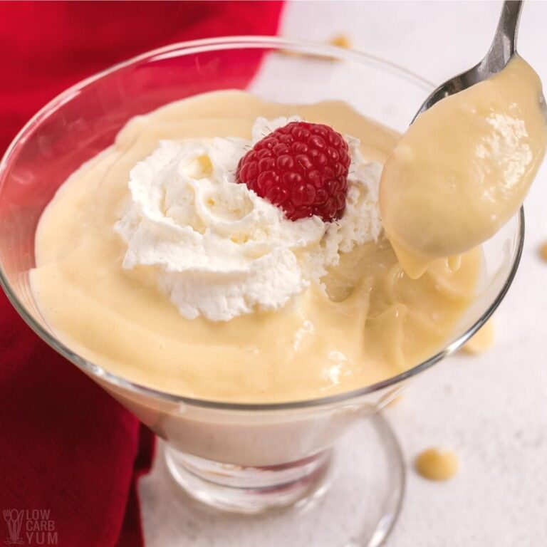 SugarFree White Chocolate Pudding A Simple & Sweet Keto Snack Low