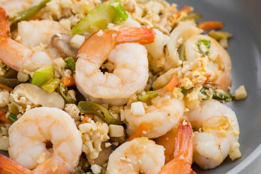 Keto Shrimp Fried Rice