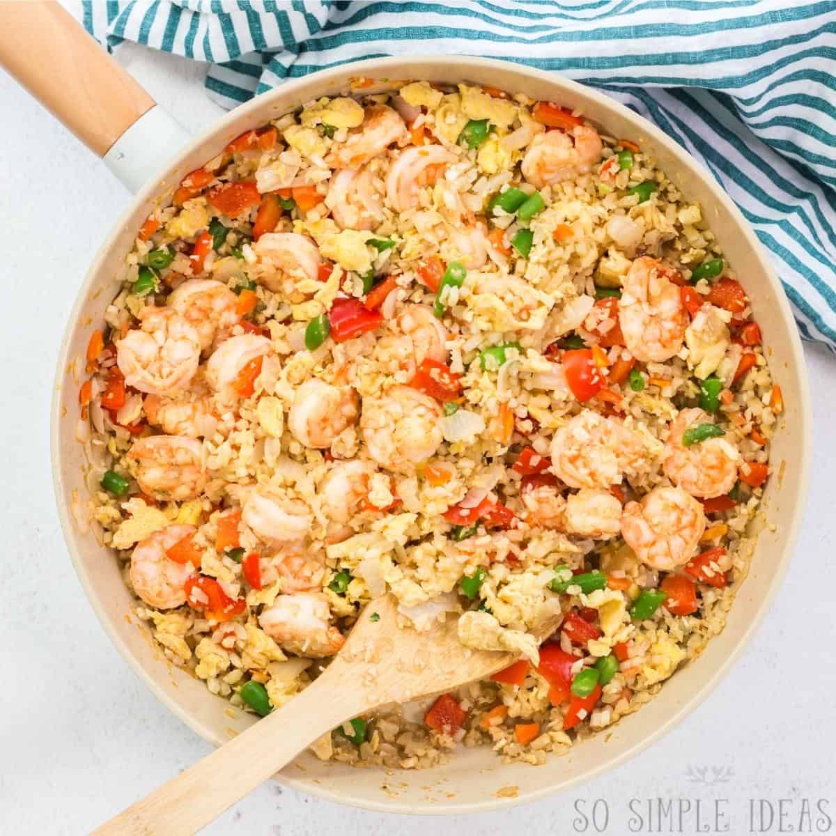 keto shrimp fried rice