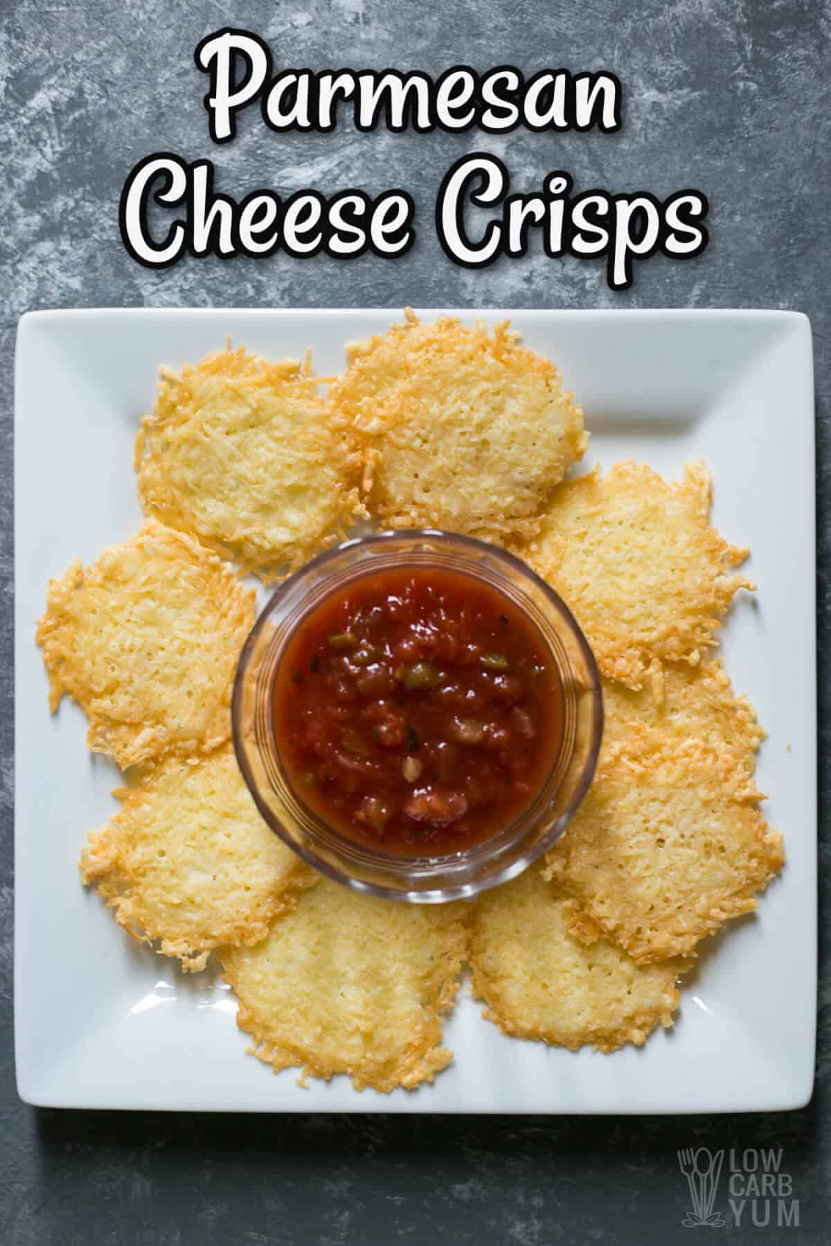 keto parmesan cheese crisps recipe cover image
