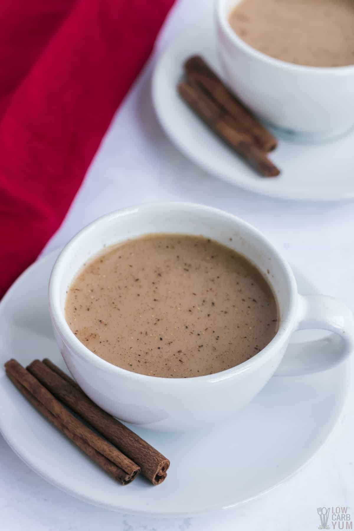 chai masala tea in cups for keto breakfast ideas