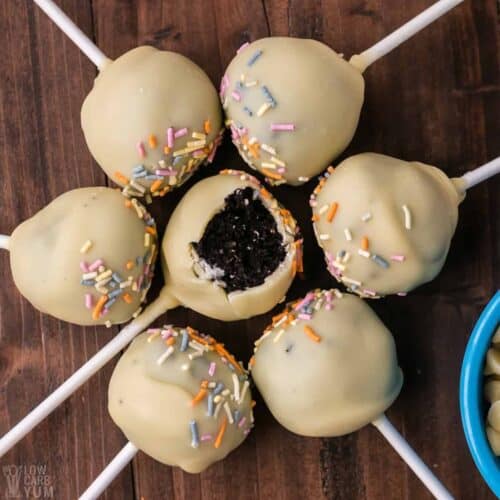 Keto Cake Pops Easy LowCarb Dessert Low Carb Yum