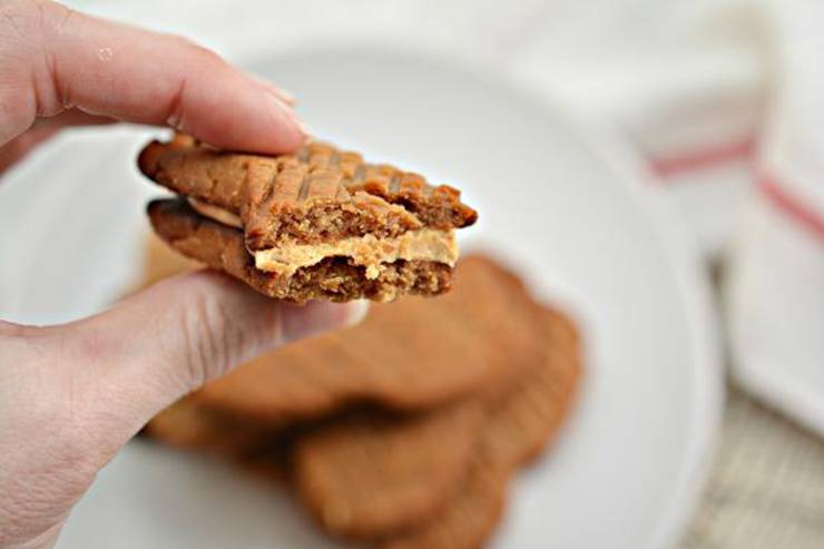 Low Carb Peanut Butter Sandwich Cookie