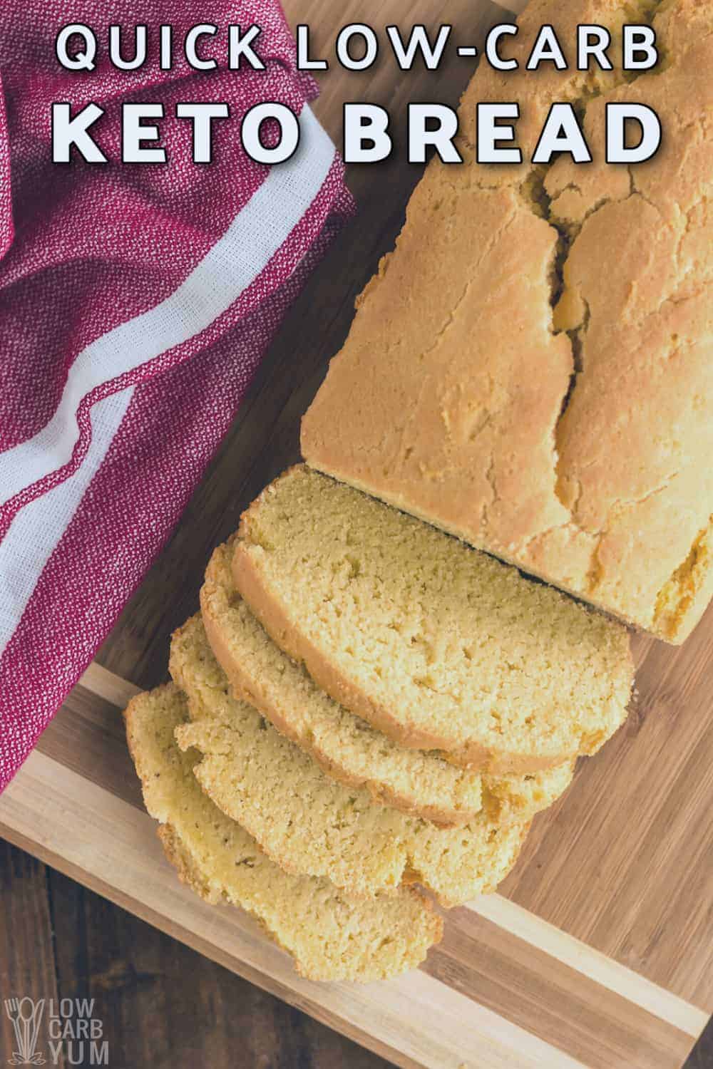 recette de pain céto rapide à faible teneur en glucides image de couverture