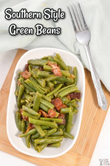 Southern Green Beans With Bacon - Easy Keto Side Dish - Low Carb Yum