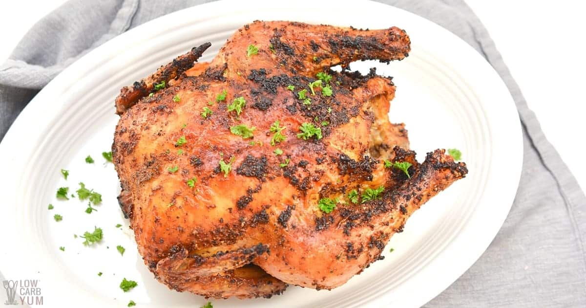 Air Fryer Whole Chicken - Carmy - Easy Healthy-ish Recipes