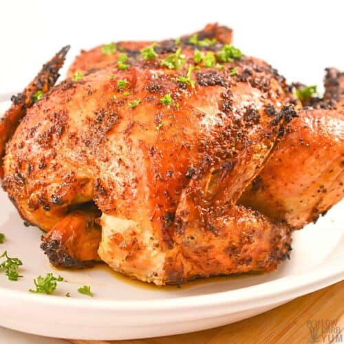 Air Fryer Whole Chicken - Low Carb Yum