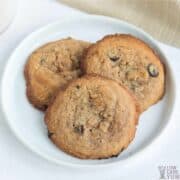 chewy keto chocolate chip cookies featured image