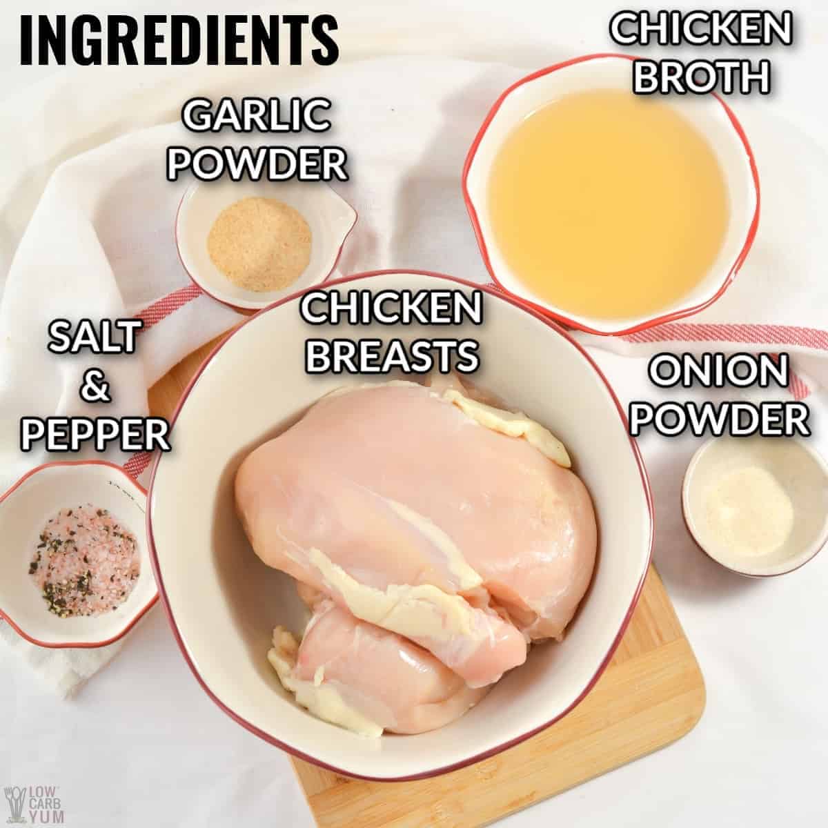 crock pot shredded chicken ingredients
