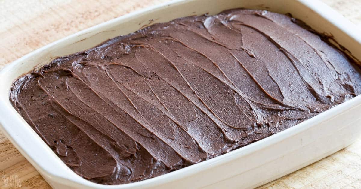 keto chocolate frosting social image