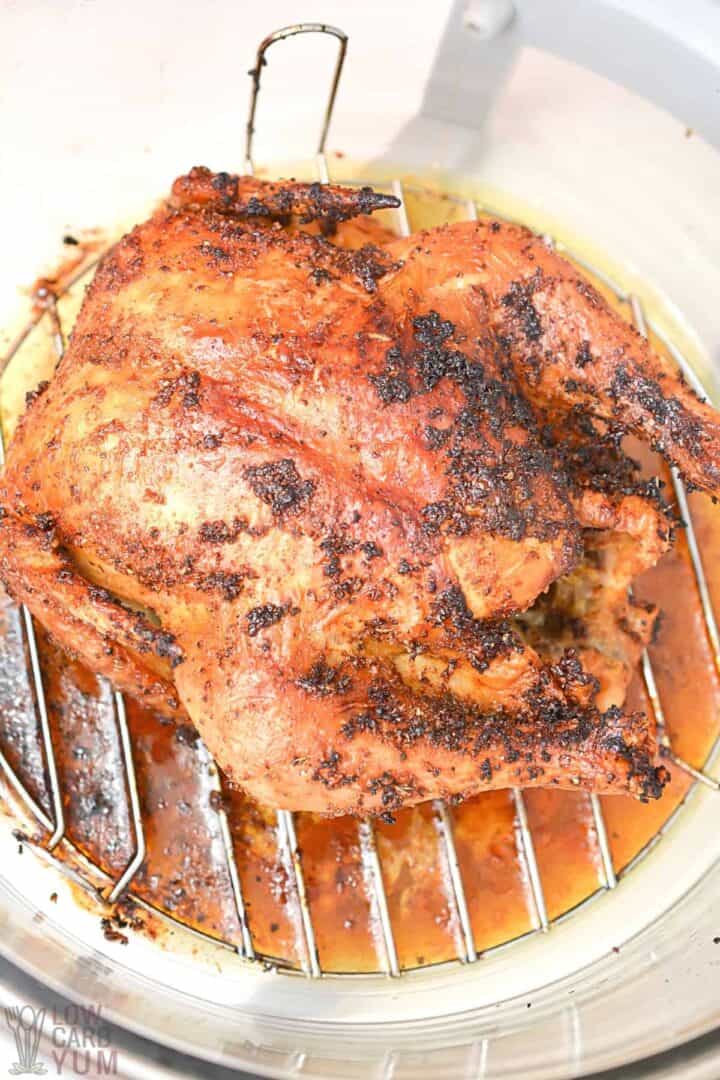 Air Fryer Whole Chicken - Low Carb Yum