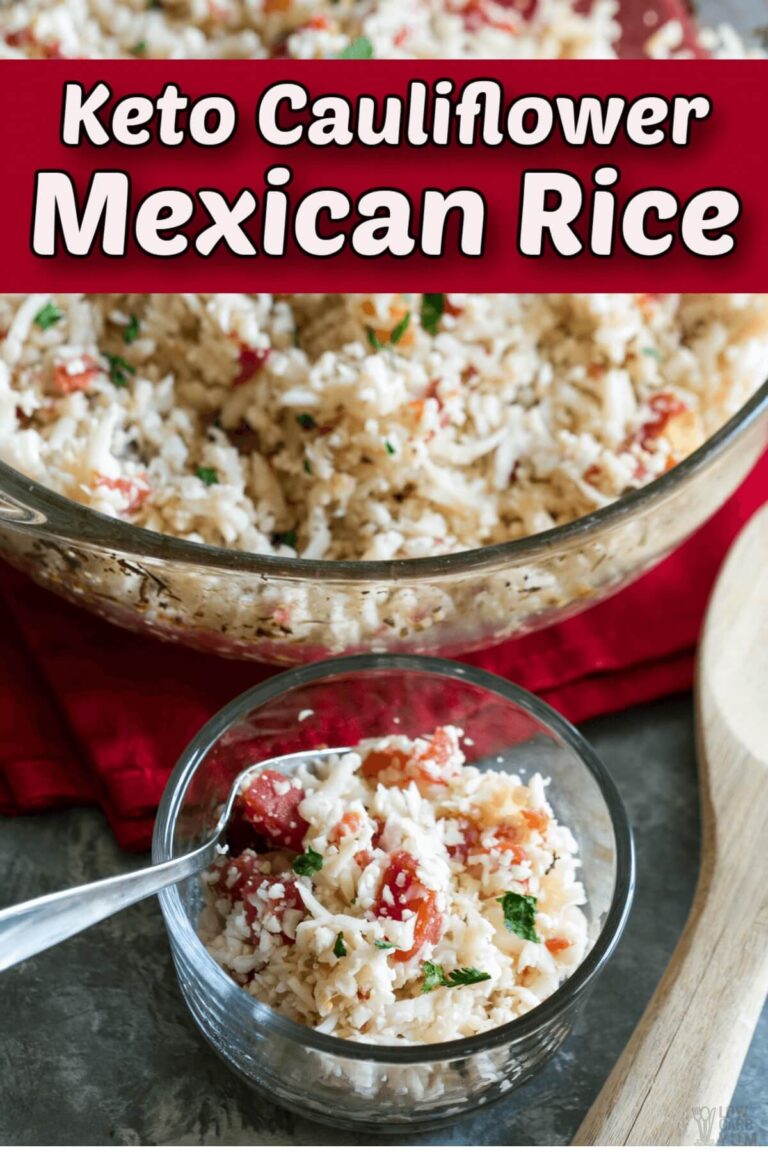 Easy Keto Mexican Cauliflower Rice (Low Carb Recipe)