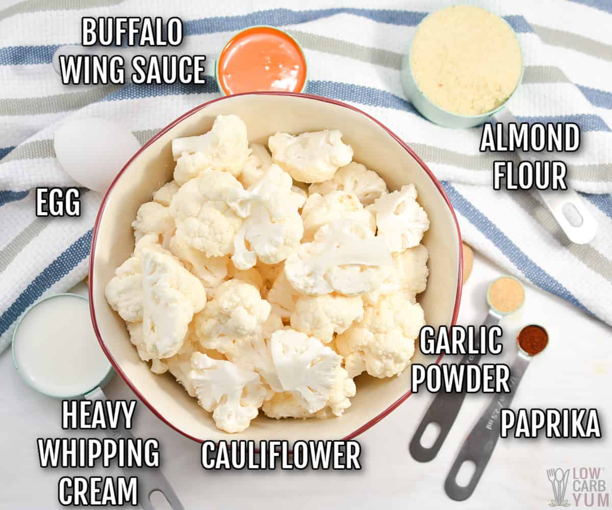 buffalo cauliflower bites recipe ingredients