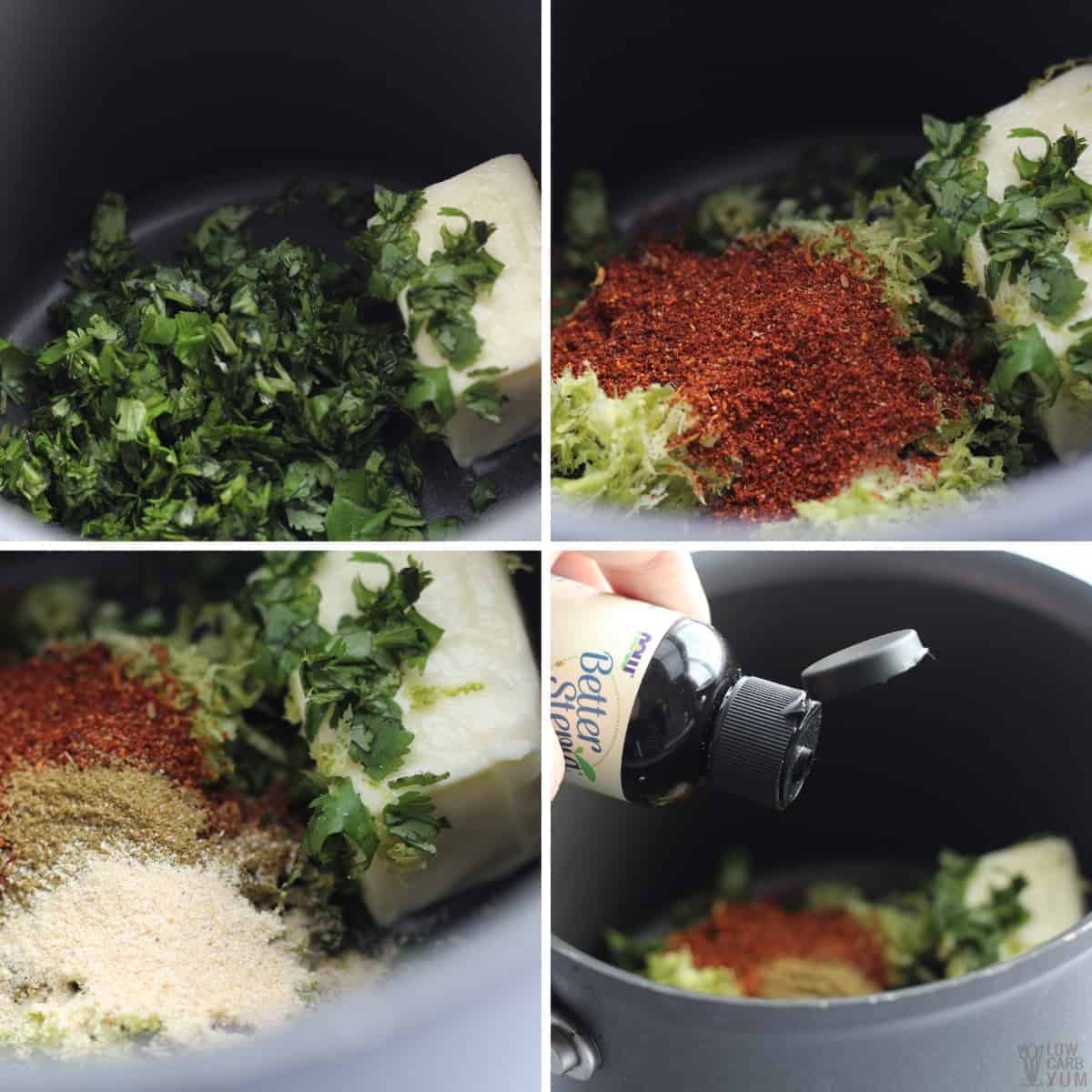 steps to make the buttery chili lime seasoning