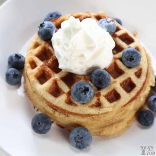 Keto Cinnamon Waffles With Pancake Mix Low Carb Yum
