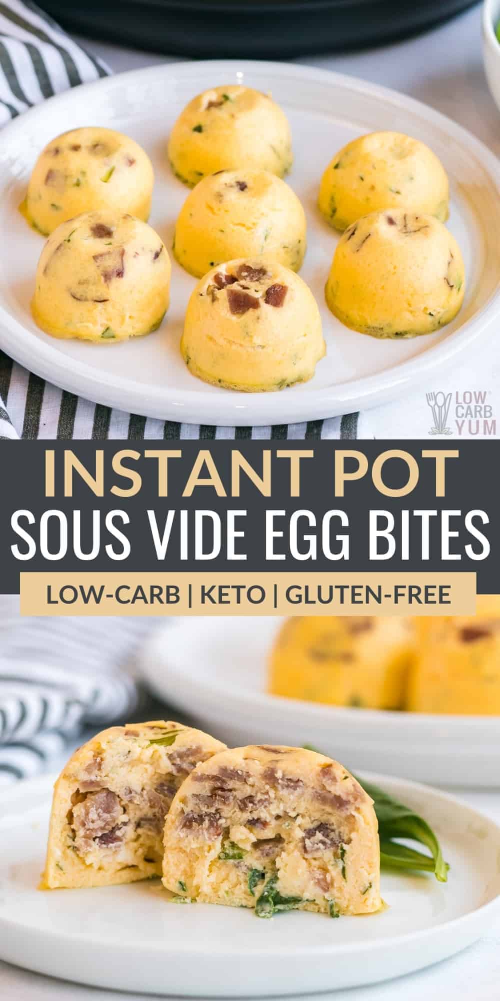 keto egg bites instant pot pinterest image