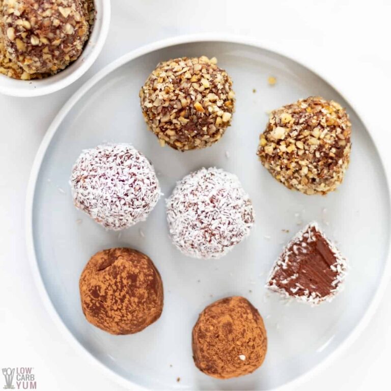 Keto Chocolate Cream Cheese Truffles Recipe Low Carb Yum