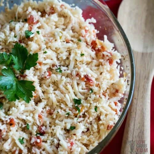 Easy Keto Mexican Cauliflower Rice (Low Carb Recipe)