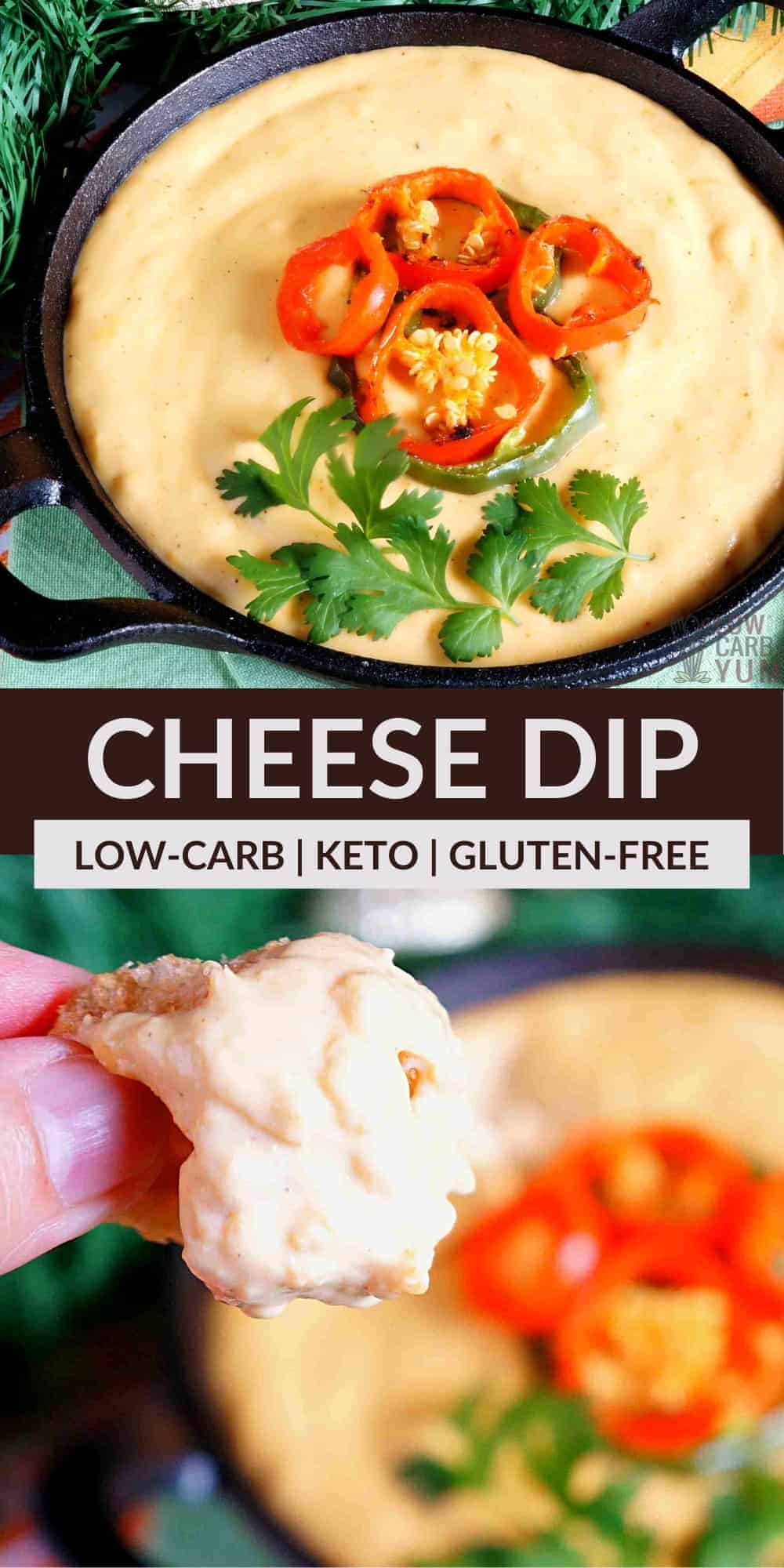 keto queso cheese dip pinterest image