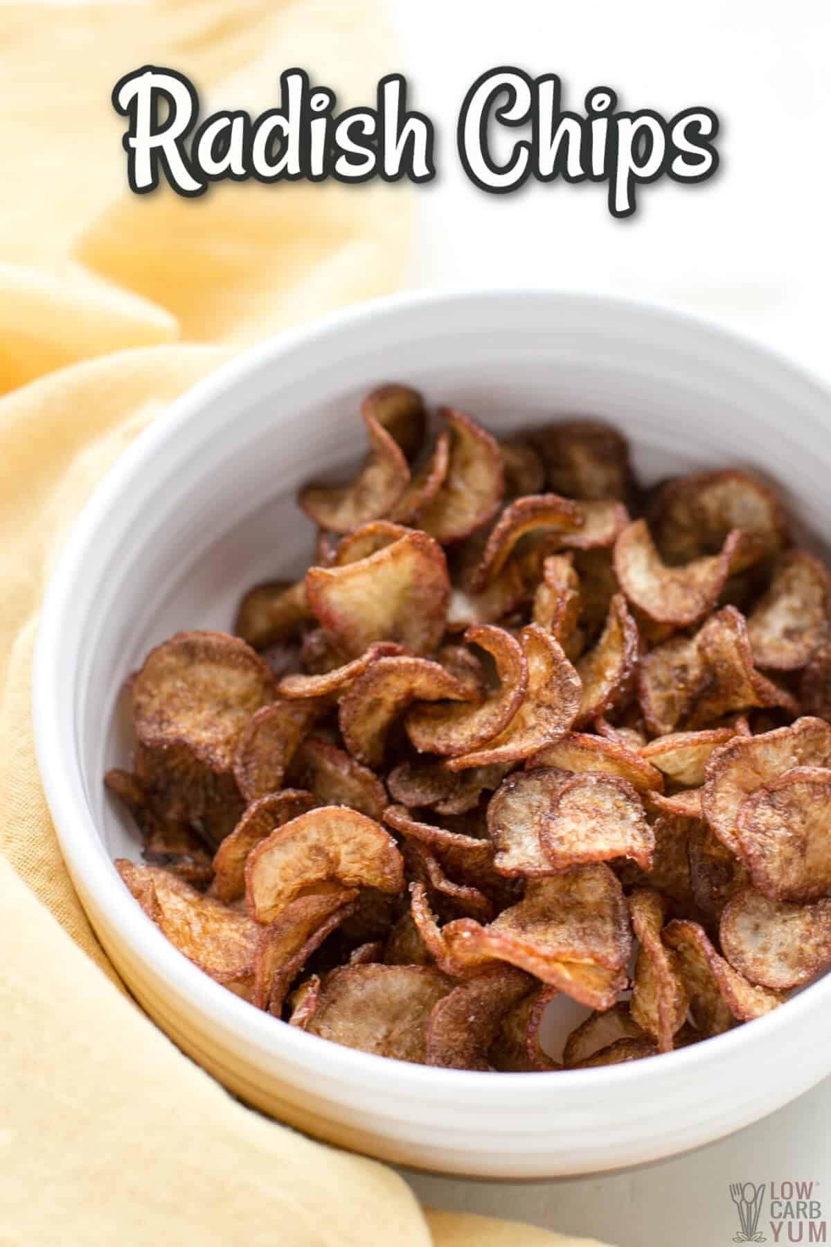 Radish Chips - A Perfect Low Carb Snack | Low Carb Yum