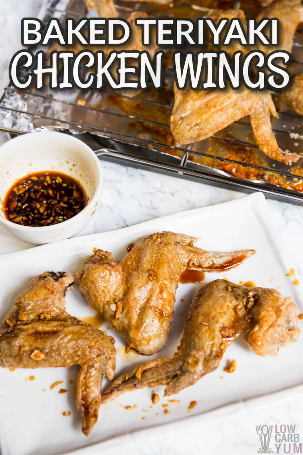 baked teriyaki chicken wings cover image