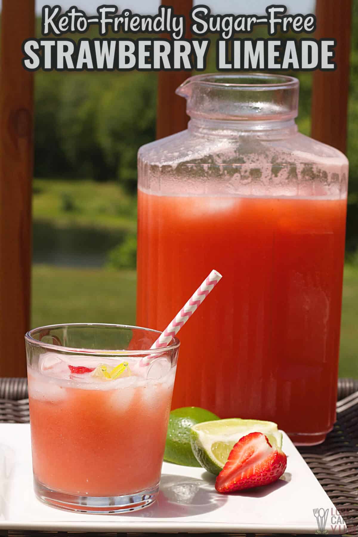 strawberry limeade juice drink cover image