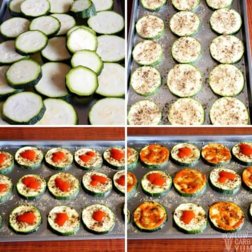 Zucchini Pizza Bites (With Double Cheese) - Low Carb Yum