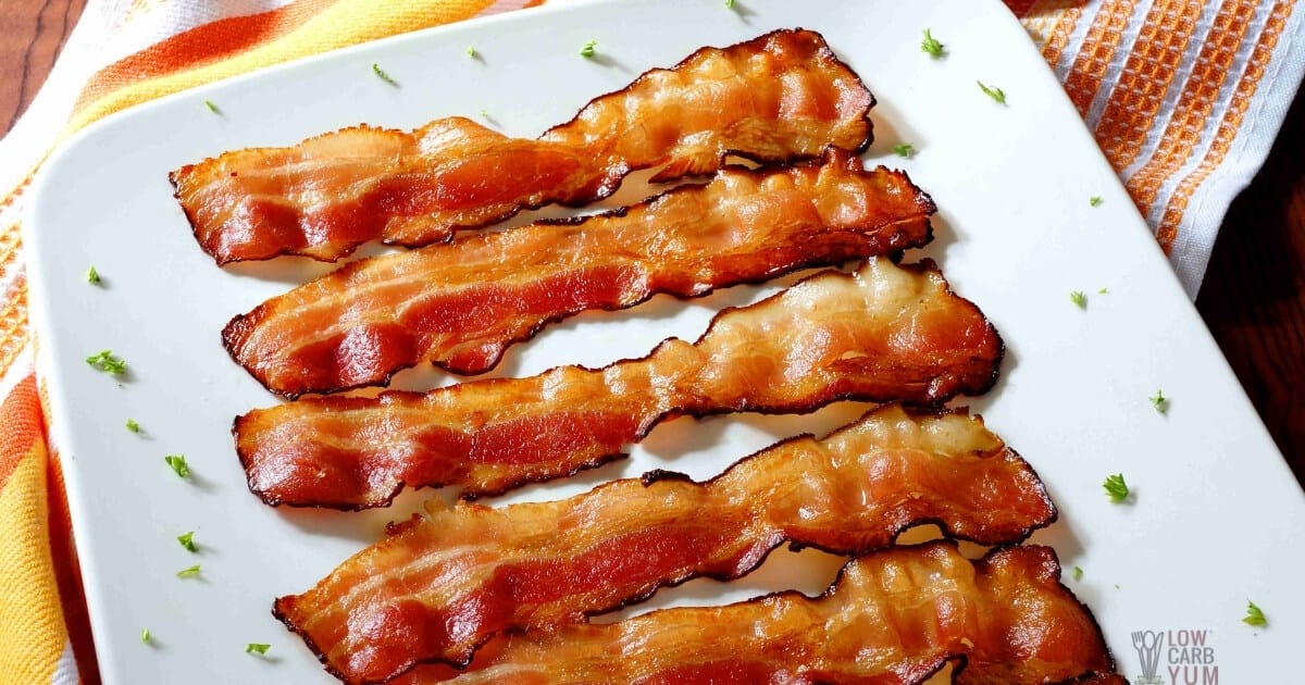 How to Bake Bacon in the Oven for Perfect Crispy Strips - Low Carb Yum