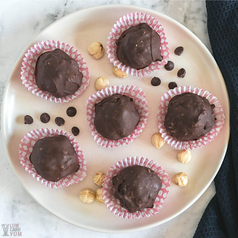 Keto Hazelnut Chocolate Candy Balls Low Carb Yum