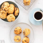 keto coconut chocolate chip cookies featured image