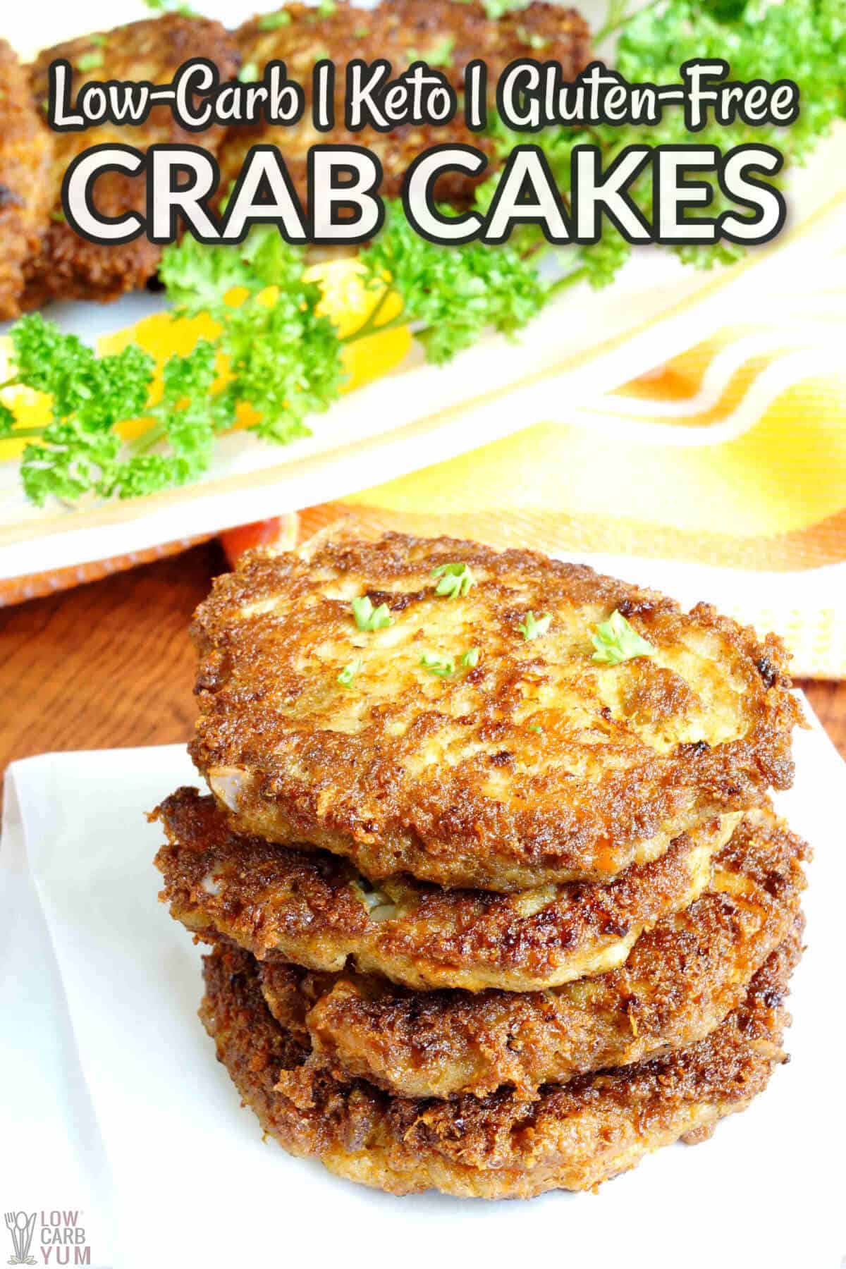 keto crab cakes cover image