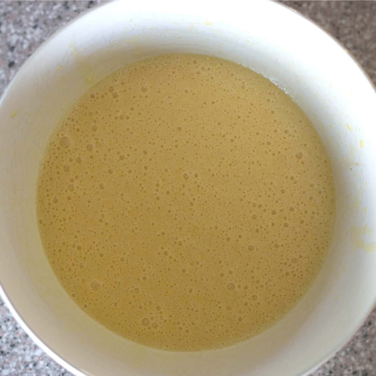 egg mixture for summer squash bread batter