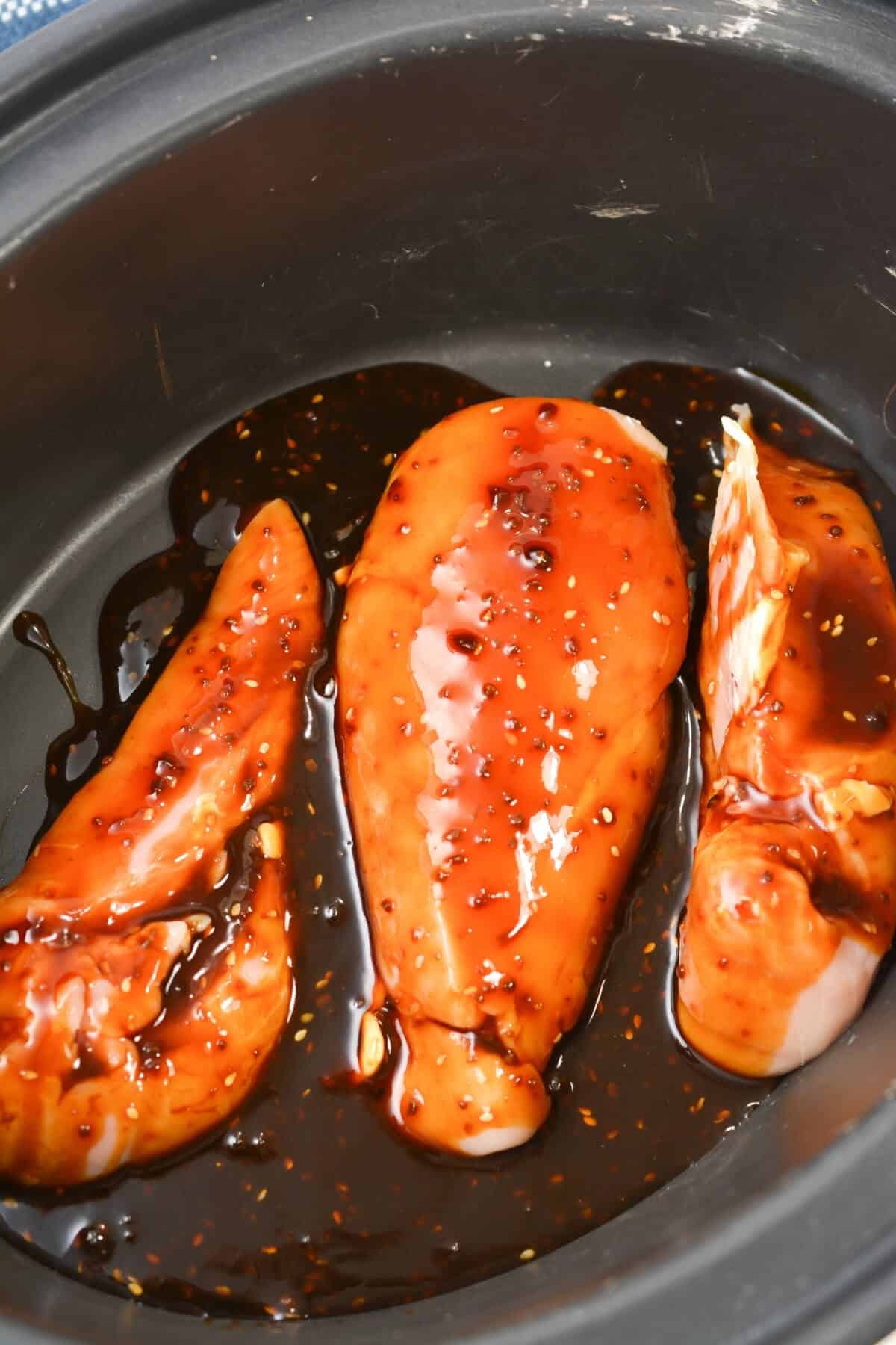 chicken breasts with teriyaki in crock pot