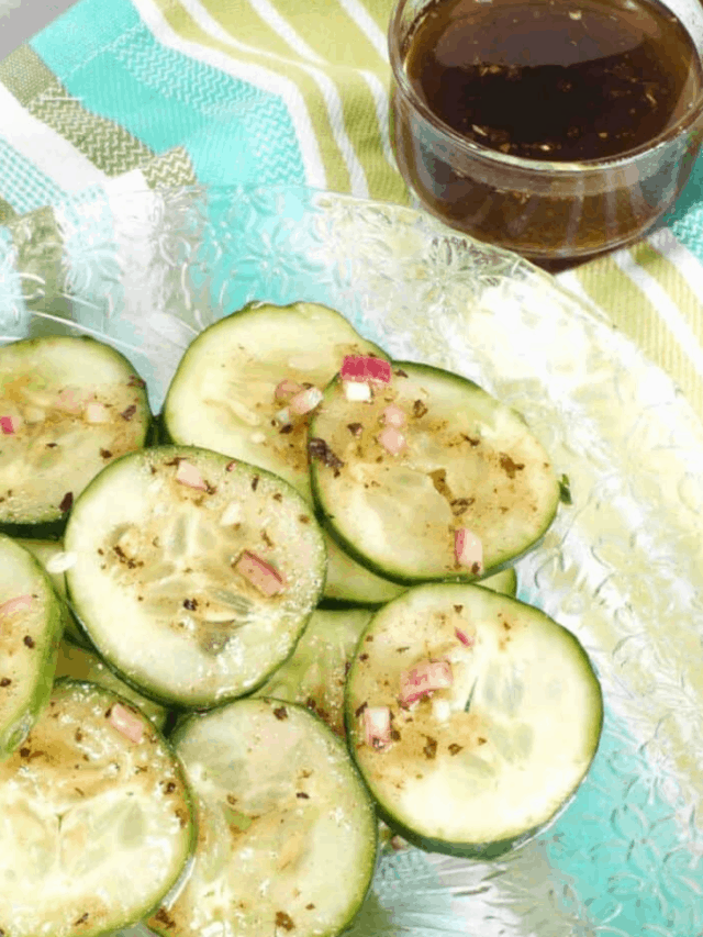 Apple Cider Vinegar Cucumber Salad Story