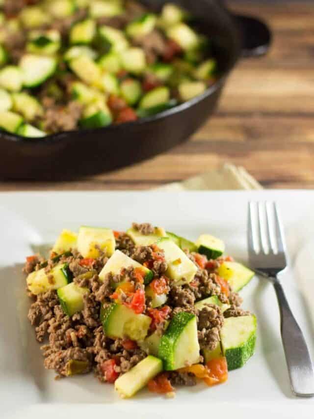 Mexican Zucchini and Ground Beef Story