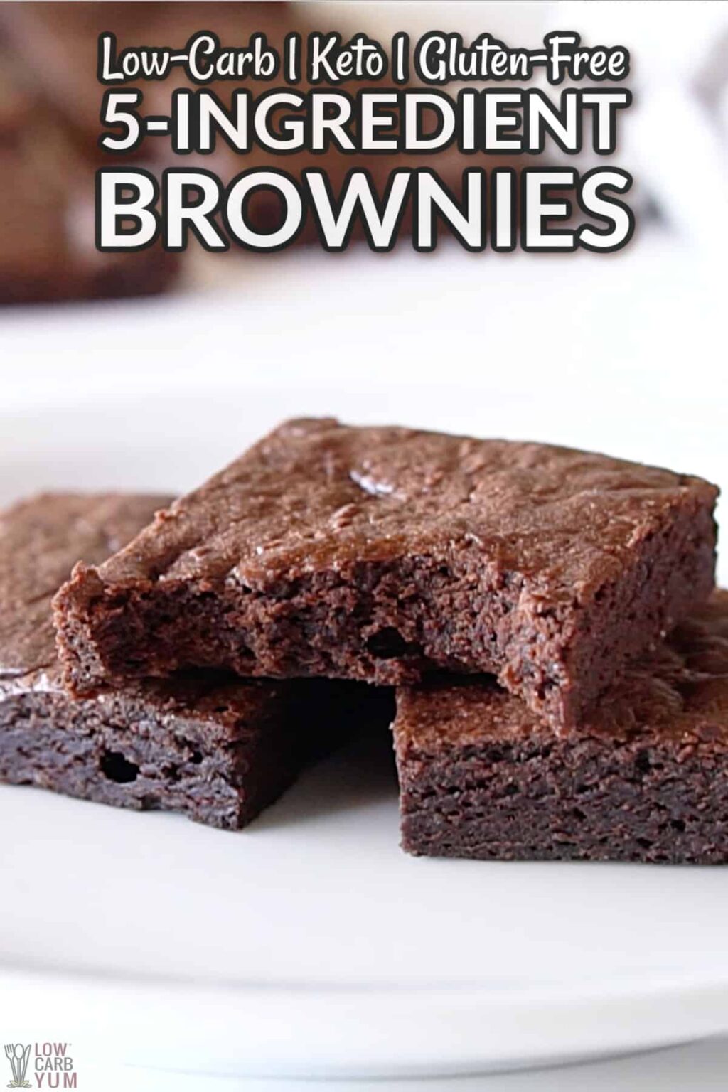 Keto Brownies (Only 5Ingredients!) Rich Chocolate Dessert Low Carb Yum