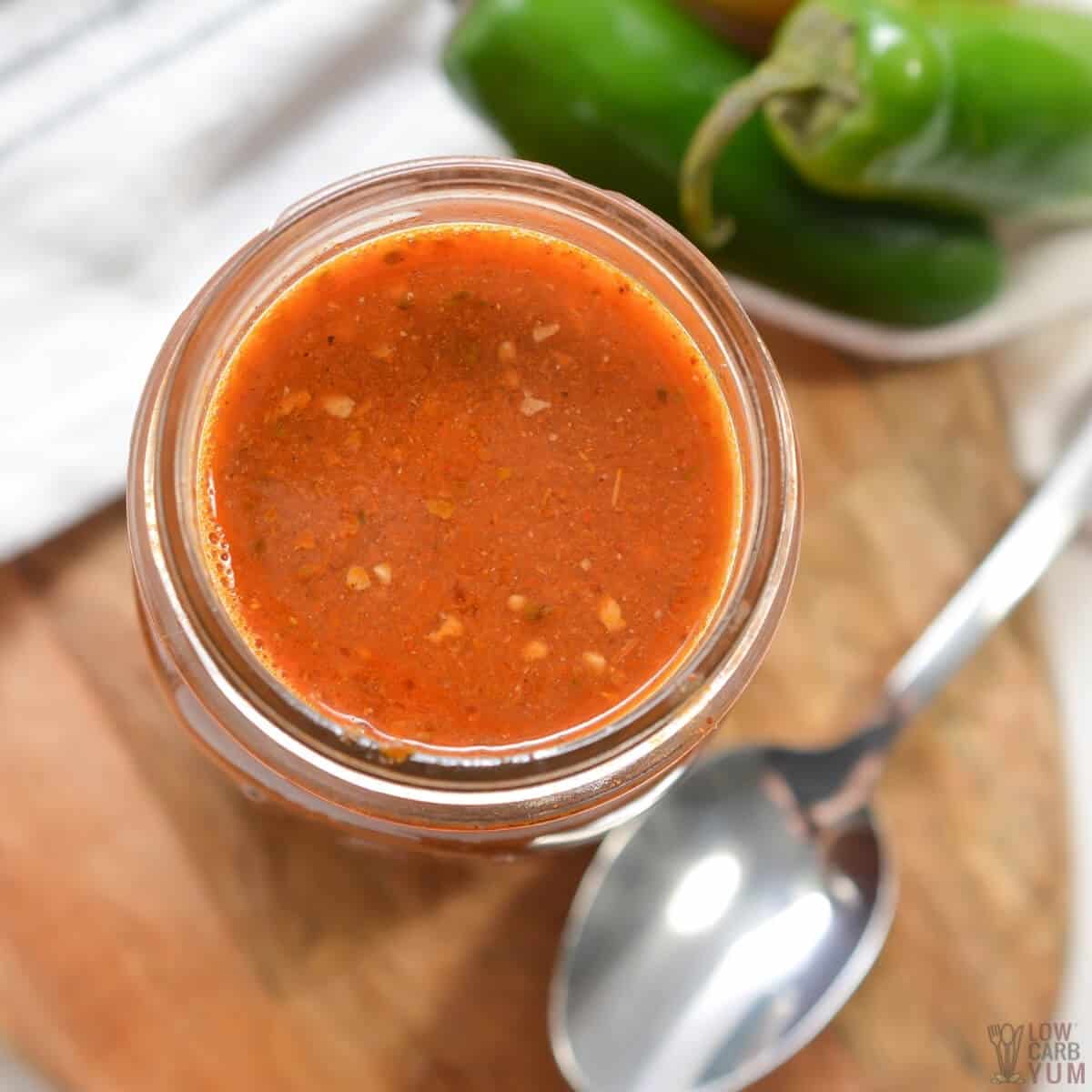 keto enchilada sauce featured image