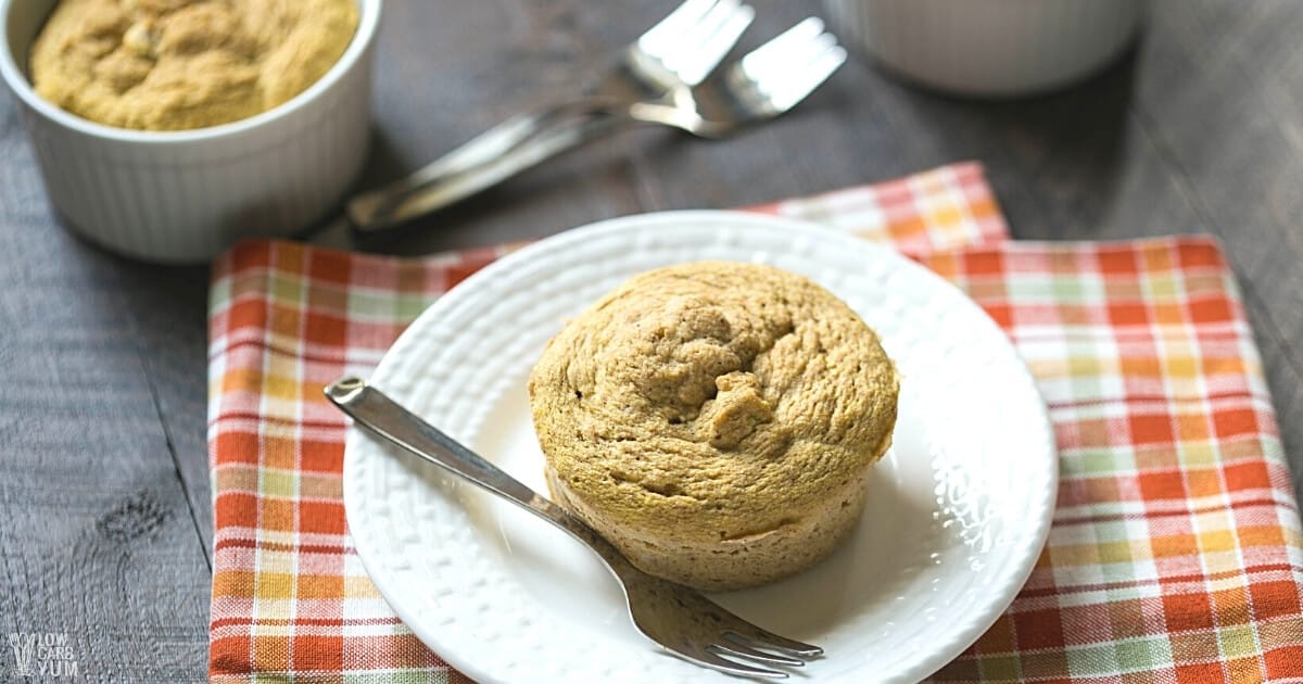 Coconut Flour Paleo Pumpkin Mug Cake Low Carb Yum