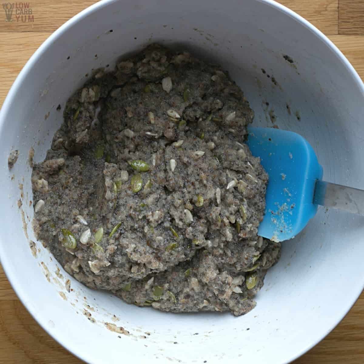 bread batter in bowl