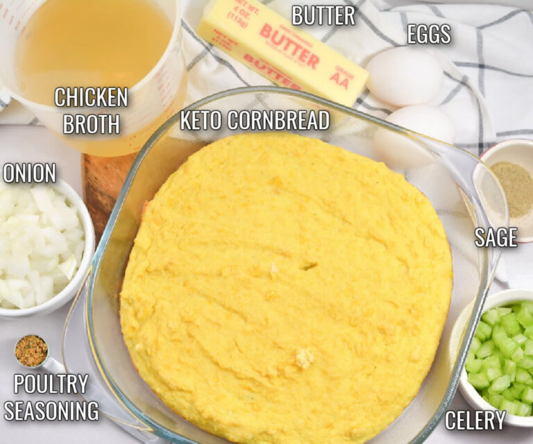 Southern Keto Cornbread Dressing Low Carb Yum