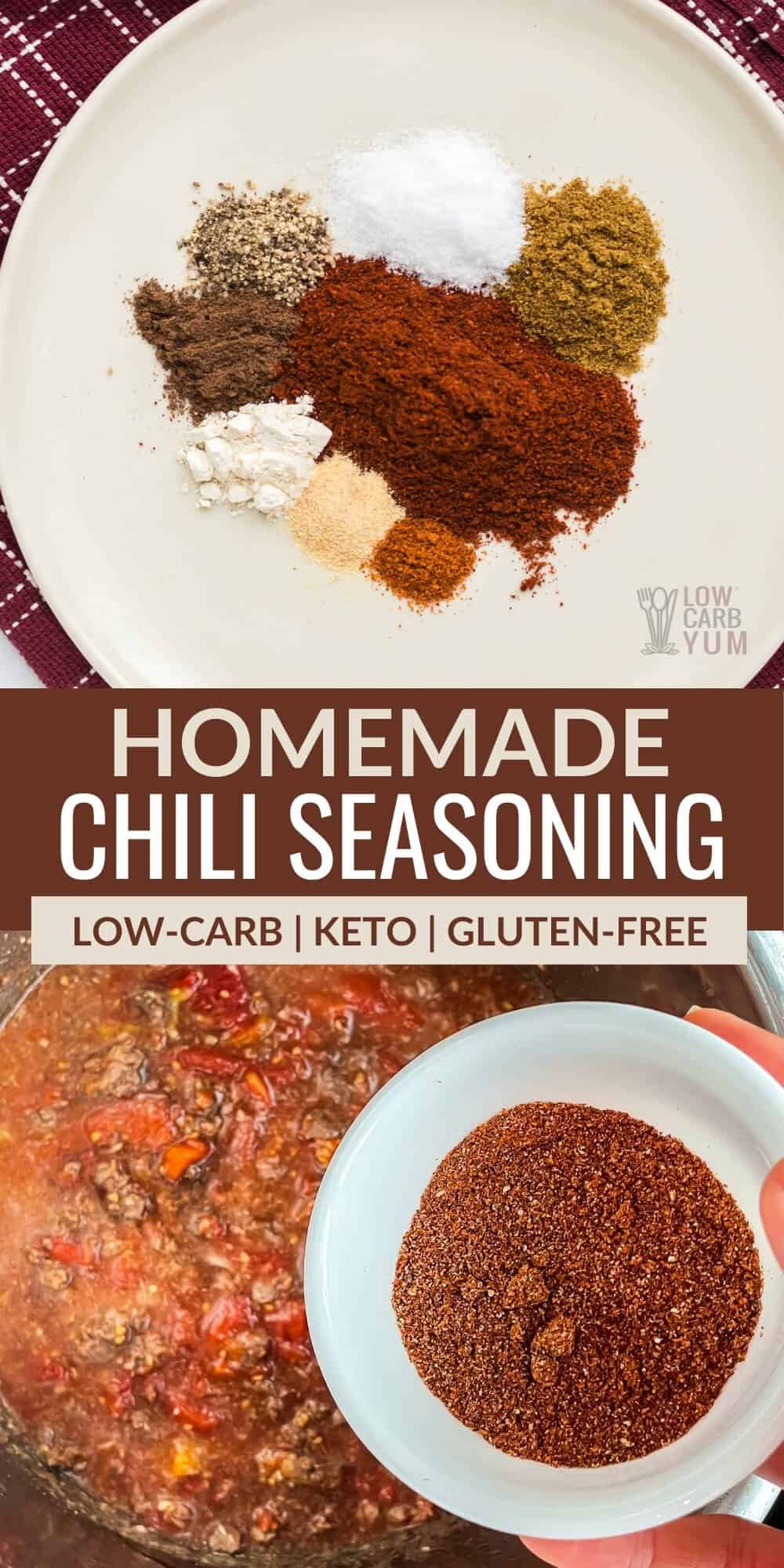 homemade chili seasoning pinterest image