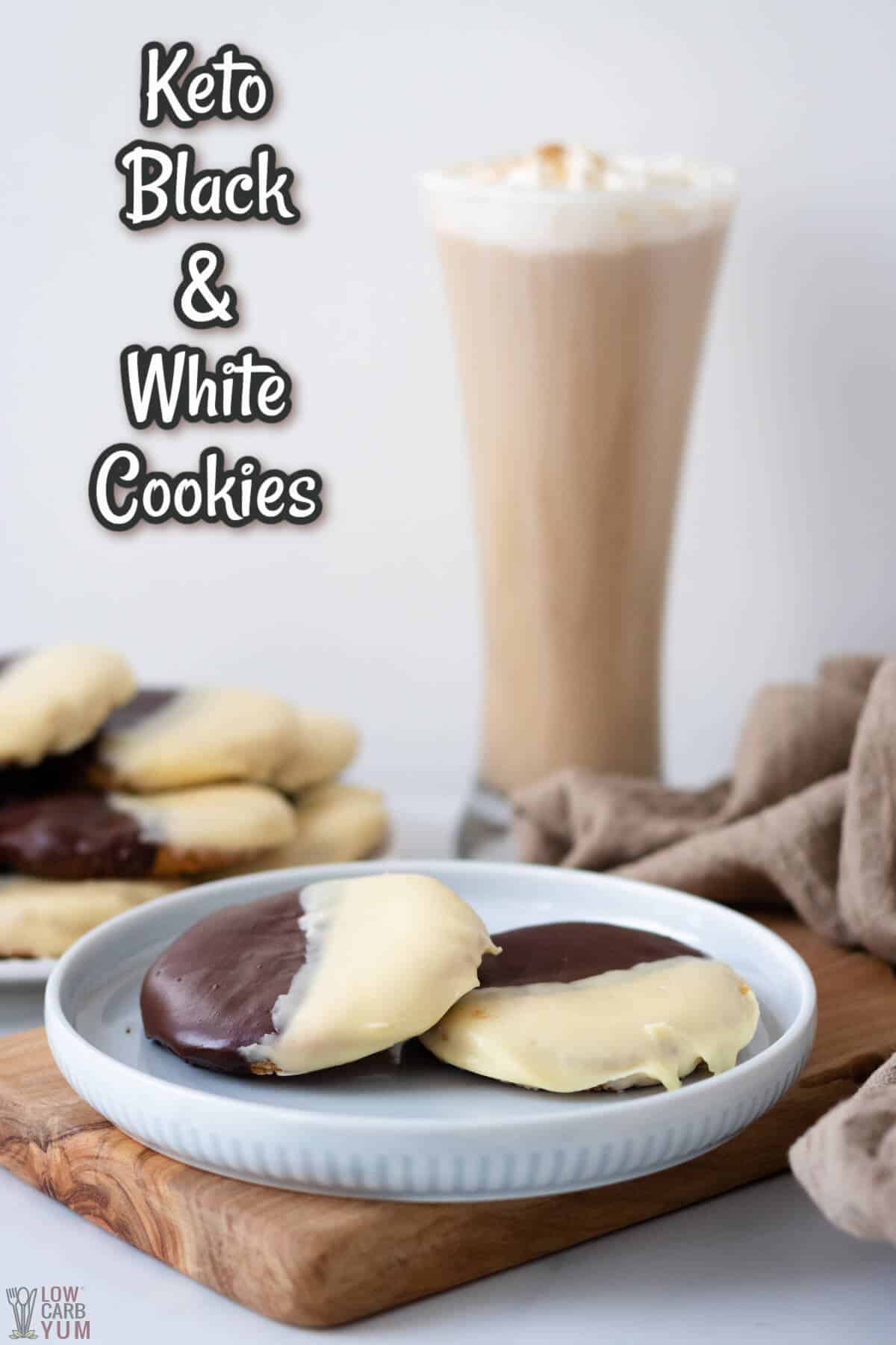 keto black and white cookies cover image