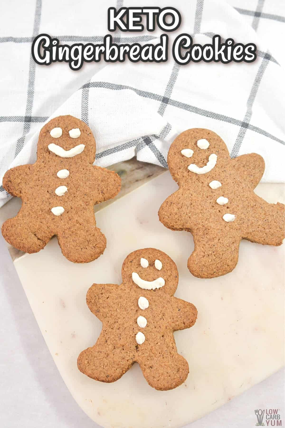 keto gingerbread cookies recipe cover image